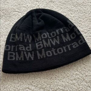 BMW Motorrad Black Knit Beanie with Gray Logo